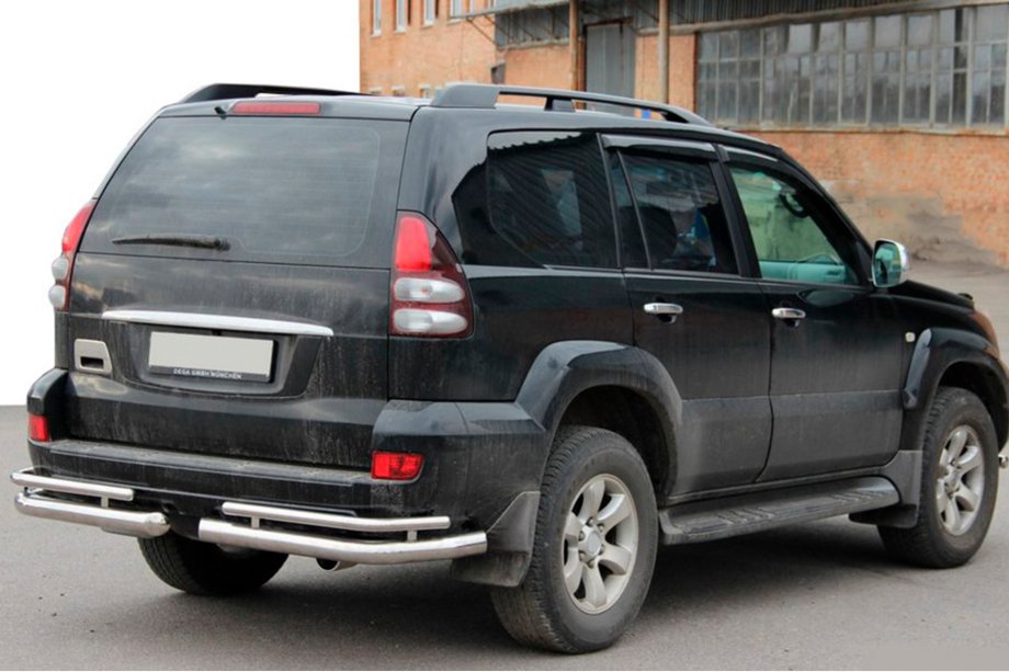 Toyota Land Cruiser Prado 120 2002-2009 Coltare spate duble AK003-1 (2 buc, inox) Foto 3