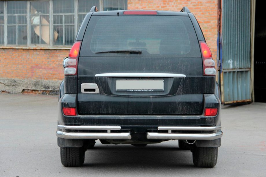 Toyota Land Cruiser Prado 120 2002-2009 Coltare spate duble AK003-1 (2 buc, inox) Foto 2