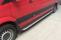 Mercedes Sprinter W906 2006–2018 Praguri laterale Fullmond (2 buc, aluminiu) Ampatament Mediu foto 2