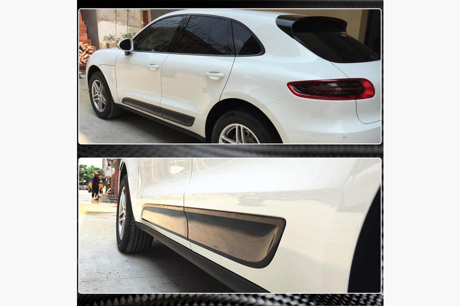 Porsche Macan 2014-2024 Molduri usi (2014-2021, Carbon) Foto 3