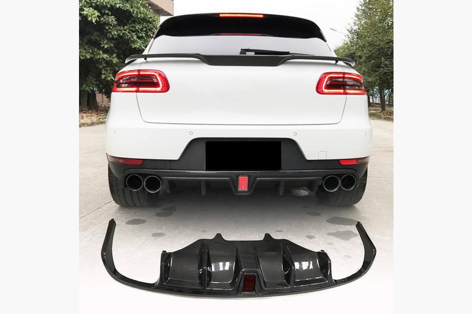 Porsche Macan 2014-2024 Difuzor Bara Spate V2 (2014-2021, Carbon) Foto 1