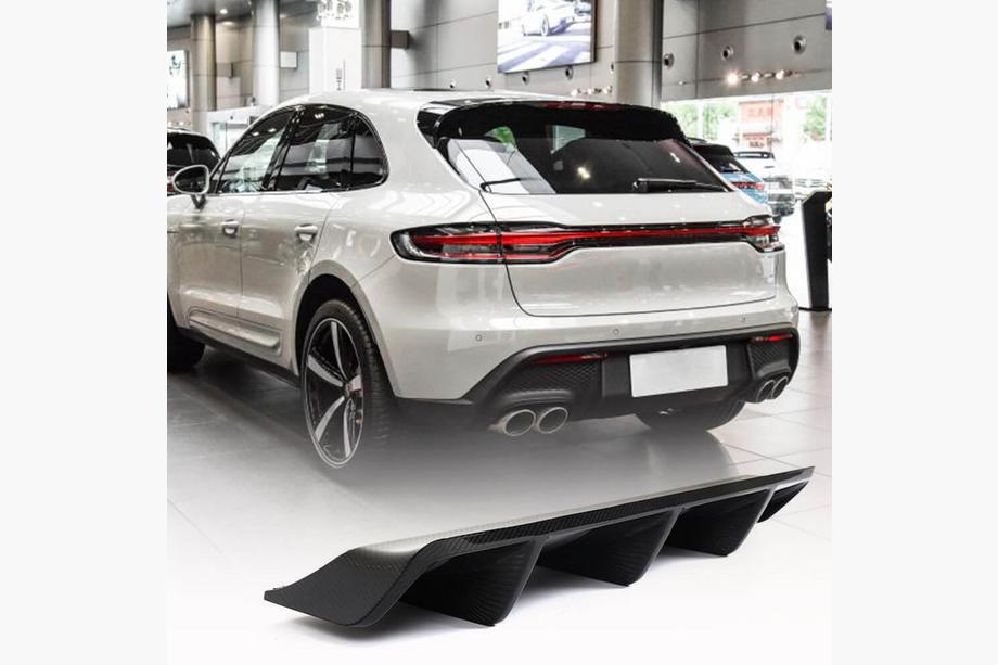 Porsche Macan 2014-2024 Difuzor Bara Spate V1 (2021+, Carbon) Image