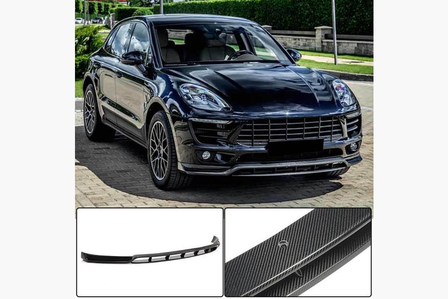Porsche Macan 2014-2024 Prelungire Bara Fata Lip V2 (2014-2018, Carbon) Foto 1