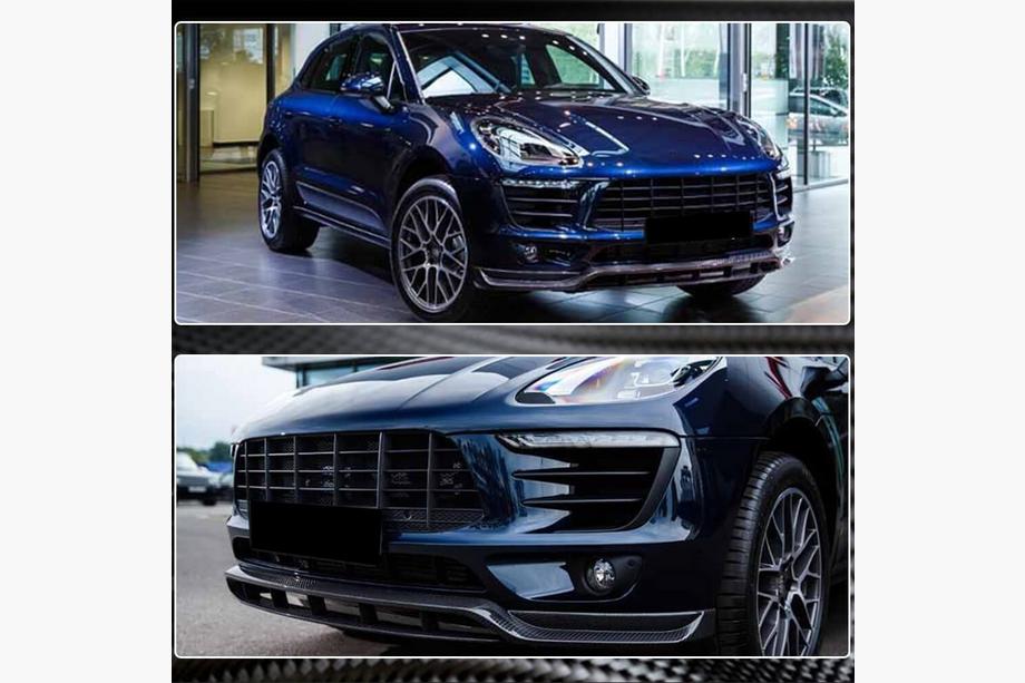 Porsche Macan 2014-2024 Prelungire Bara Fata Lip V2 (2014-2018, Carbon) Foto 4