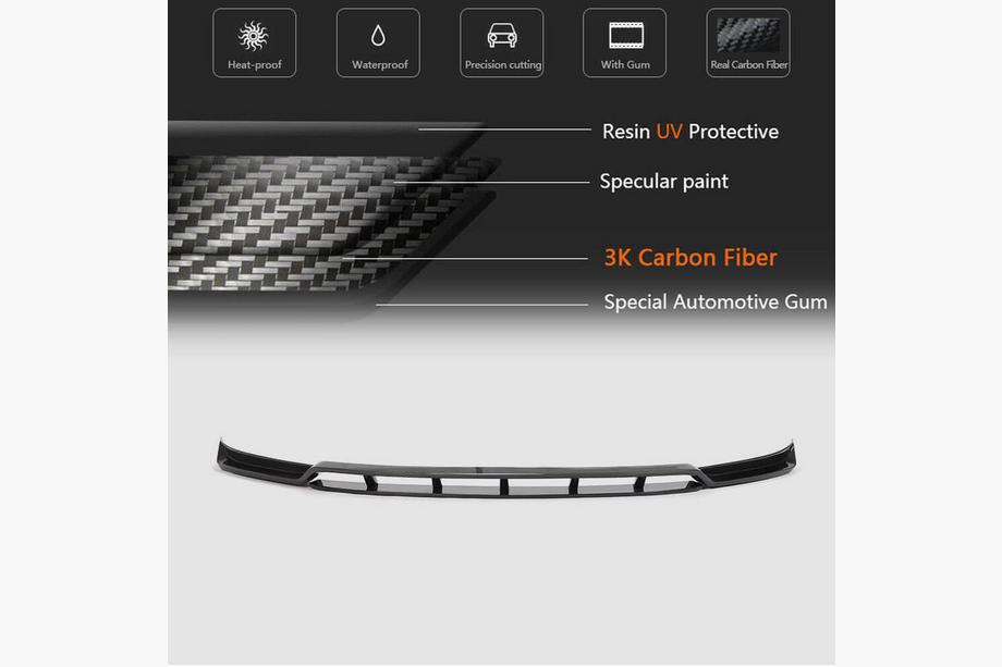 Porsche Macan 2014-2024 Prelungire Bara Fata Lip V2 (2014-2018, Carbon) Foto 5