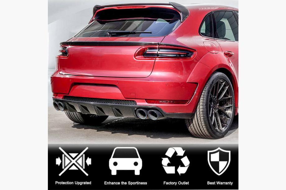 Porsche Macan 2014-2024 Spoiler inferior (2014-2018, Carbon) Foto 3
