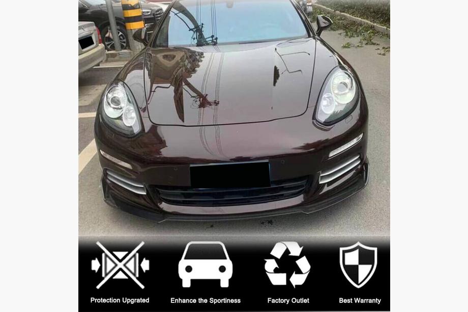 Porsche Panamera 2009-2016 Lip bara fata (pentru Base 2013-2016, Carbon) Foto 3