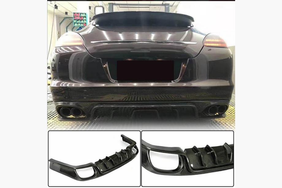 Porsche Panamera 2009-2016 Difuzor bara spate (2009-2013, Carbon) Foto 1