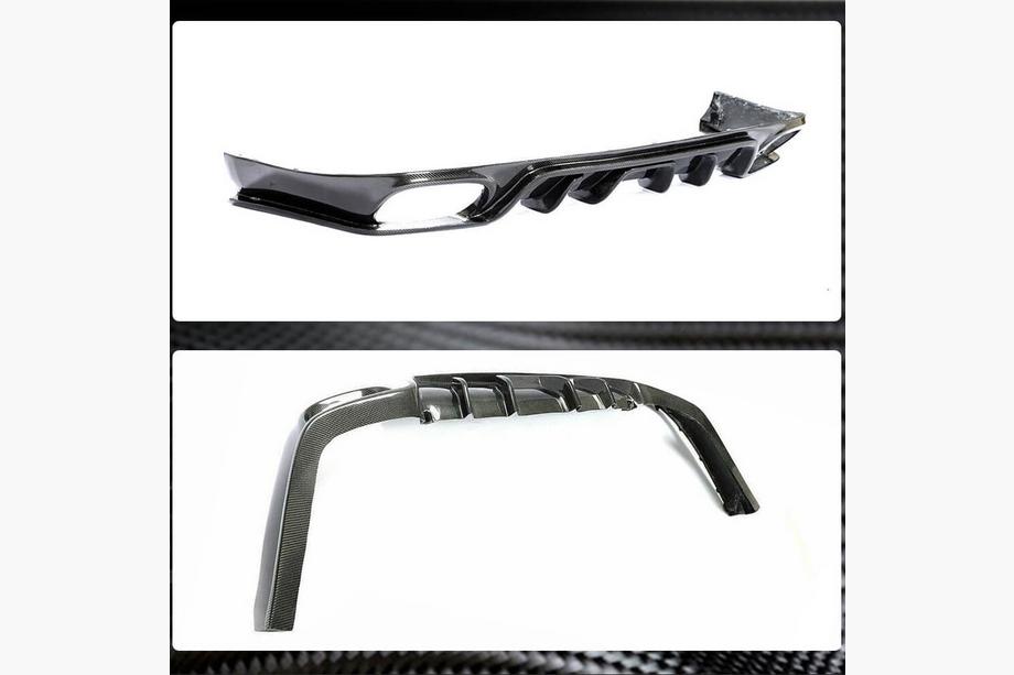 Porsche Panamera 2009-2016 Difuzor bara spate (2009-2013, Carbon) Foto 4