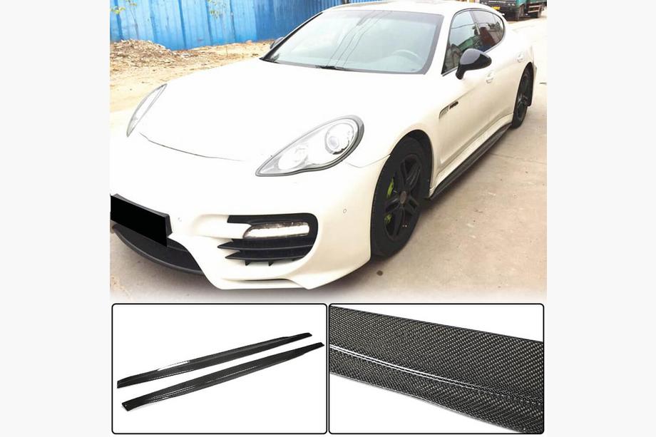 Porsche Panamera 2009-2016 Praguri Laterale V1 (2009-2013, Carbon) Foto 1