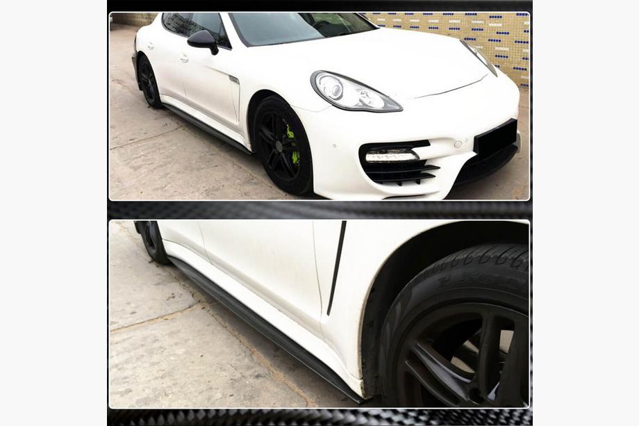 Porsche Panamera 2009-2016 Praguri Laterale V1 (2009-2013, Carbon) Foto 3