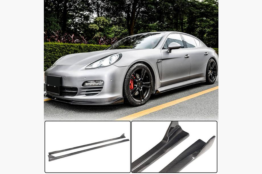 Porsche Panamera 2009-2016 Praguri Laterale V2 (2009-2013, Carbon) Foto 1