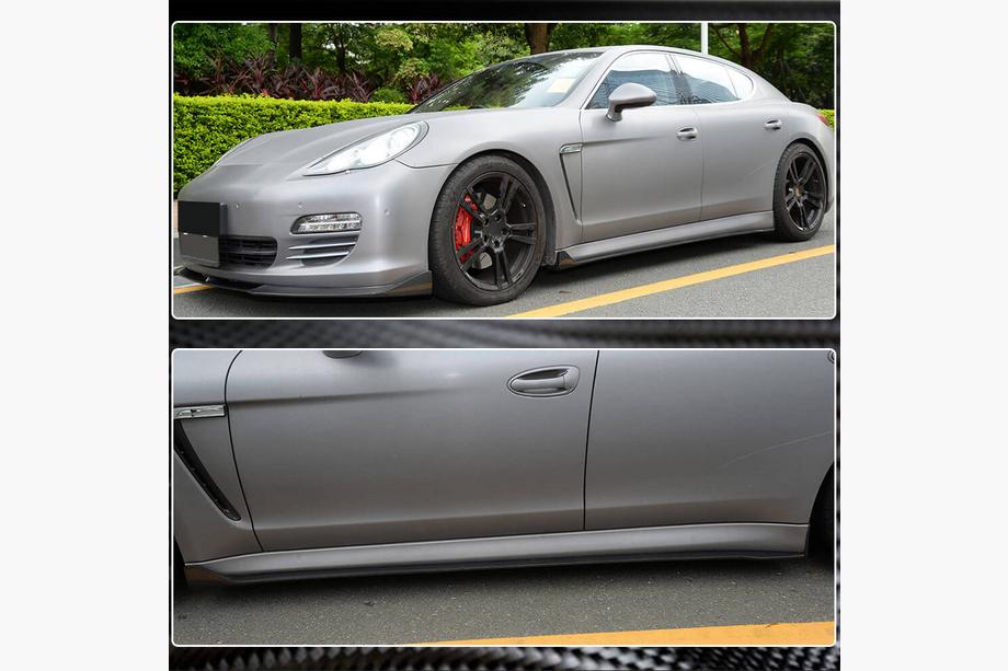 Porsche Panamera 2009-2016 Praguri Laterale V2 (2009-2013, Carbon) Foto 4