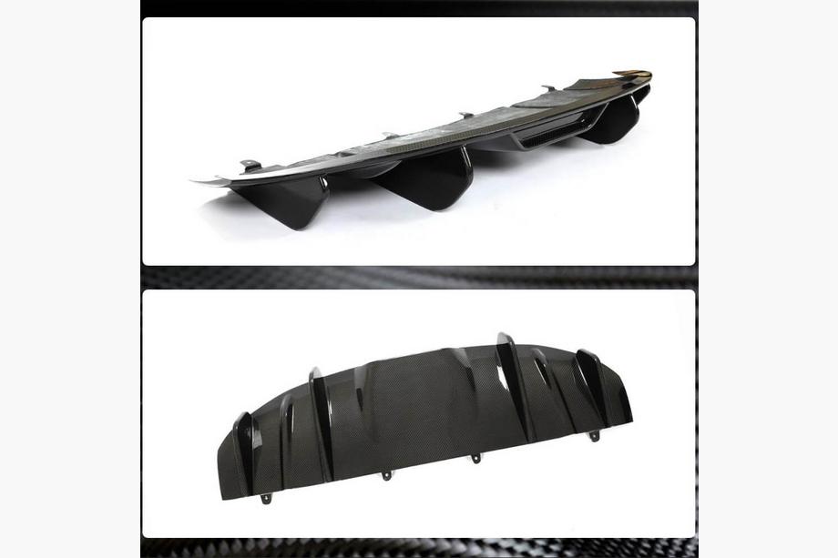 Porsche Taycan 2019- Difuzor bara spate (2019-2024 Base SD, Carbon) Foto 5