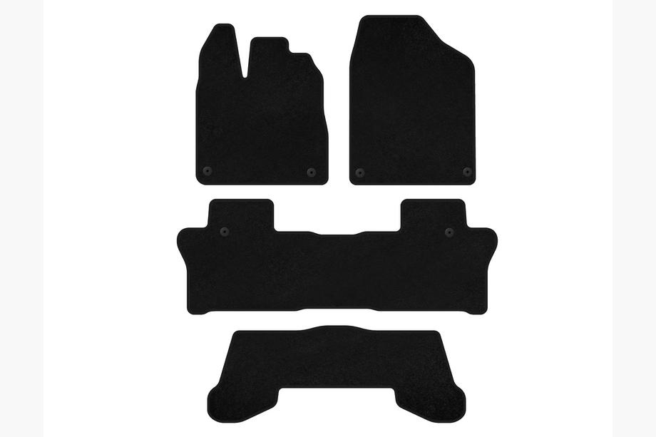 Honda Pilot 2015-2022 Covorase textile Classic (3 randuri, Negru) Image