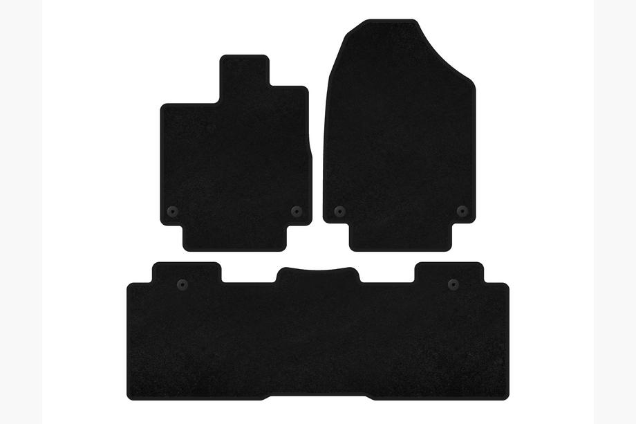 Honda Odyssey 2017– Covorase textile Premium (2 randuri, Negru) Image