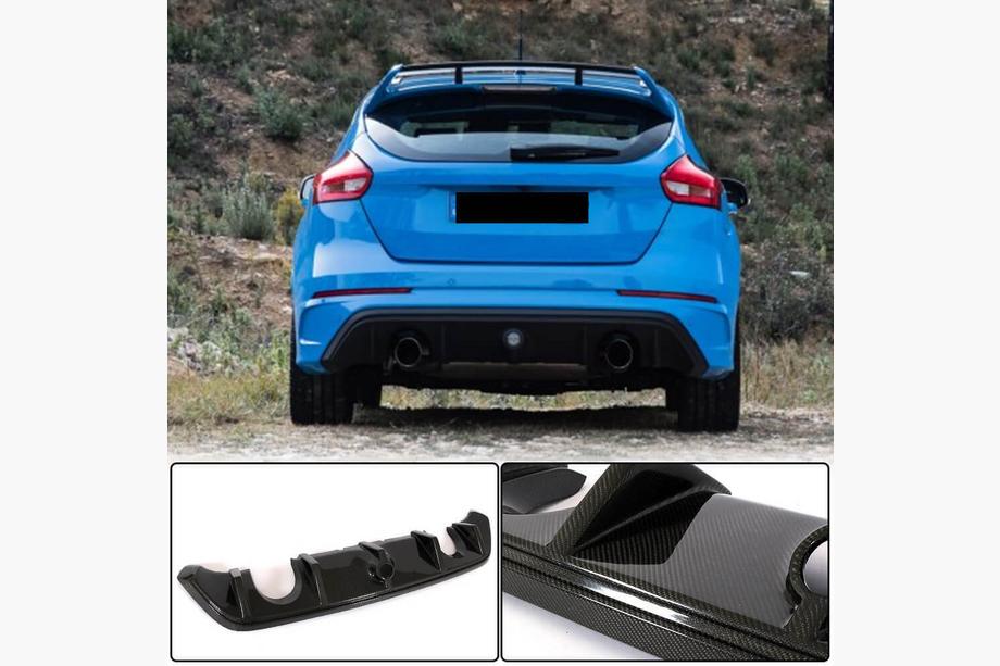 Ford Focus III 2011-2017 Difuzor Bara Spate (pentru RS 2015-2017, Carbon) Foto 1