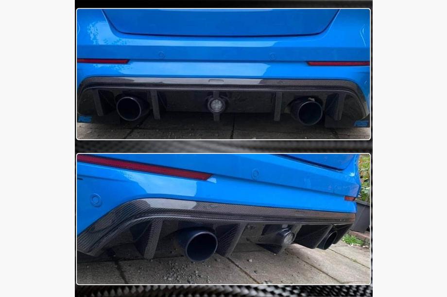 Ford Focus III 2011-2017 Difuzor Bara Spate (pentru RS 2015-2017, Carbon) Foto 3