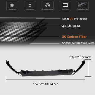 Lip bara fata (pentru RS 2015-2017, Carbon) Ford Focus III 2011-2017 foto 3