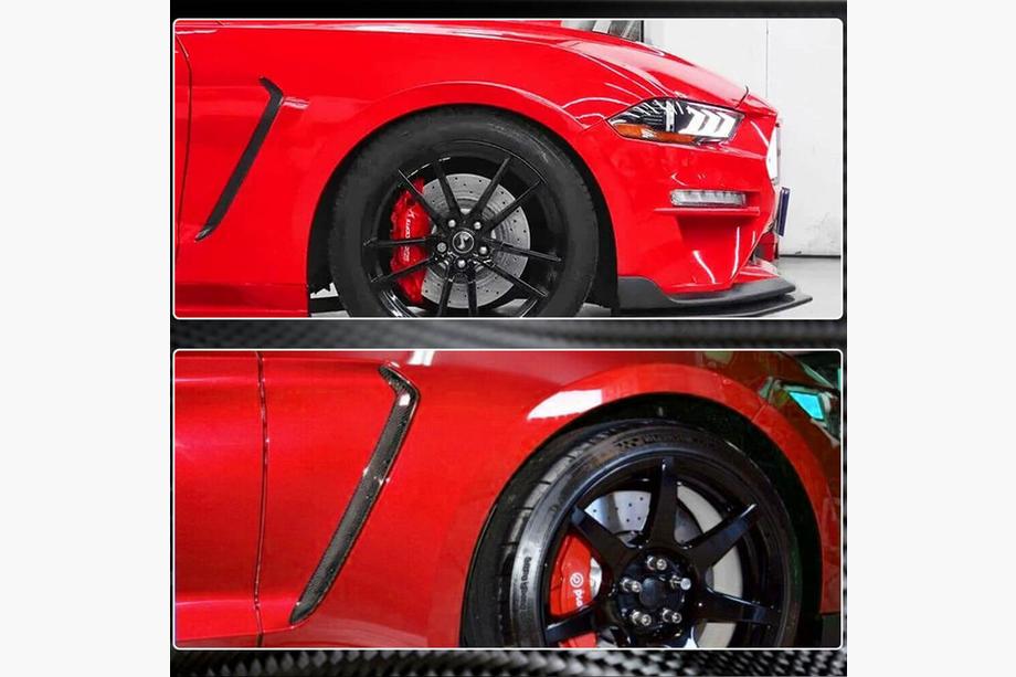 Ford Mustang 2015-2023 Capace aripi fata (2018-2023, Carbon) Foto 2