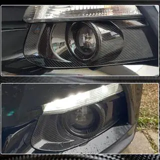 Capace Proiectoare Ceata Carbon V2 (2015-2017) Ford Mustang 2015-2023 foto 4