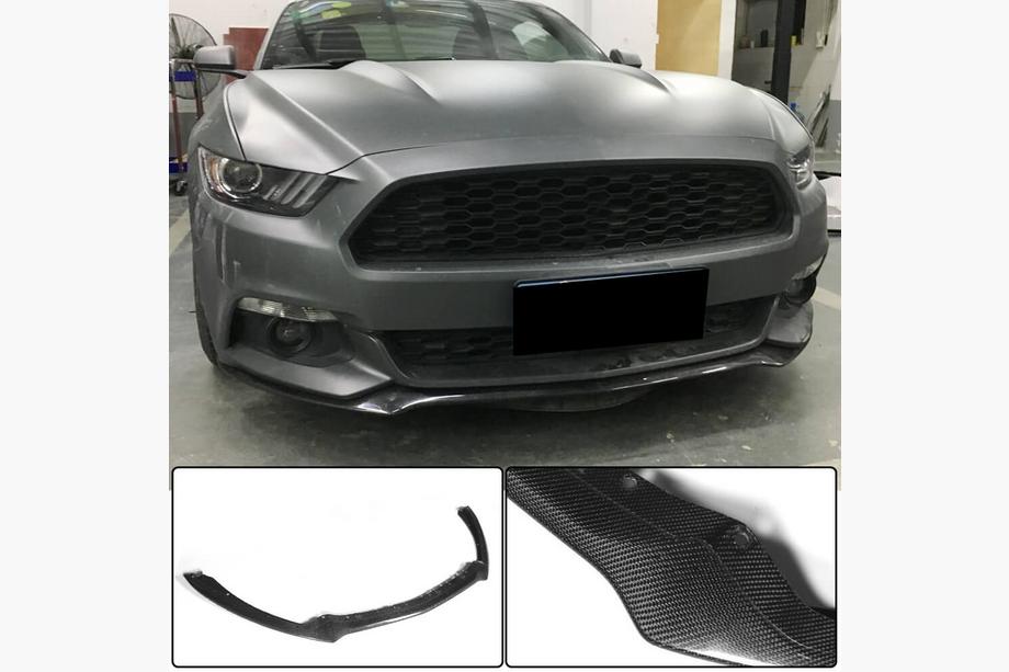 Ford Mustang 2015-2023 Lip Bara Fata (2015-2017, Carbon) Foto 1