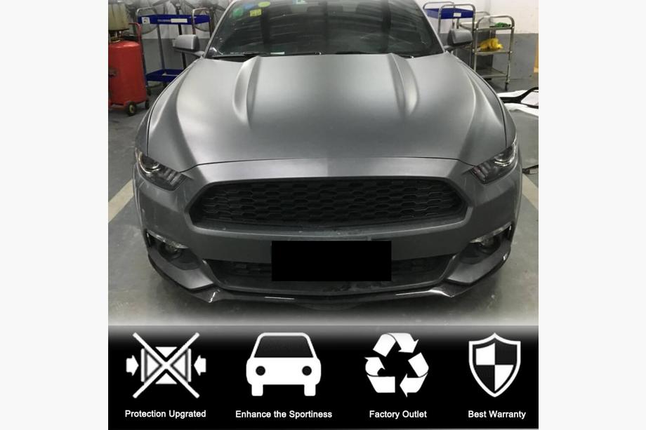 Ford Mustang 2015-2023 Lip Bara Fata (2015-2017, Carbon) Foto 3