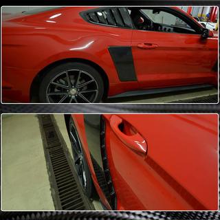 Capace aripi spate (2015-2017, Carbon) Ford Mustang 2015-2023 foto 4