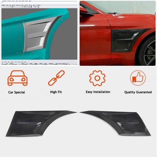 Capace aripi fata (Carbon) Ford Mustang 2015-2023 foto 2