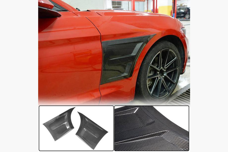 Ford Mustang 2015-2023 Capace aripi fata (Carbon) Foto 1