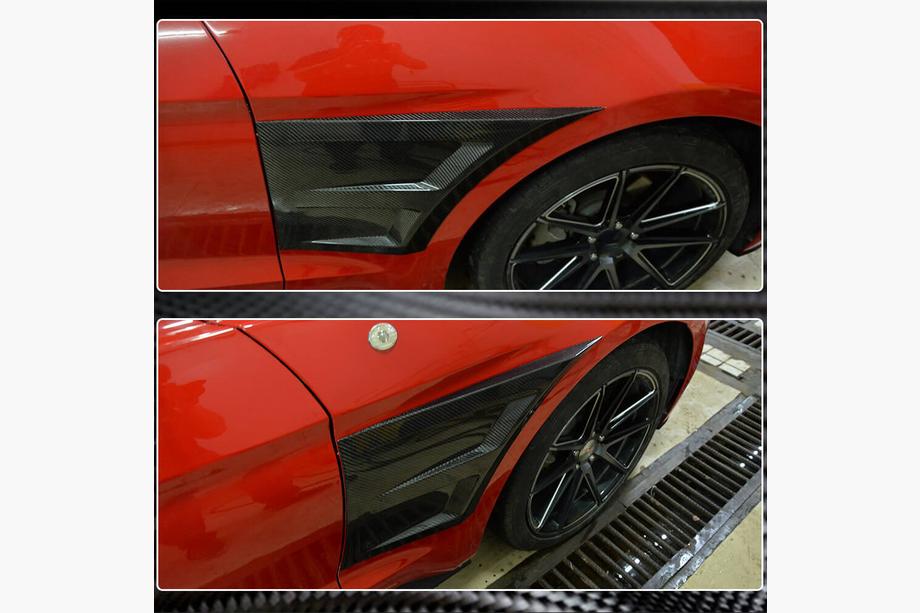 Ford Mustang 2015-2023 Capace aripi fata (Carbon) Foto 5