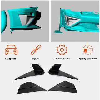 Capace pentru Proiectoare Ceata (2018-2021, Carbon) Ford Mustang 2015-2023 foto 2