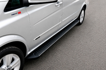 Mercedes Viano 2004-2014 Praguri Laterale Tip X5 Negru (2 buc, Aluminiu) foto 1