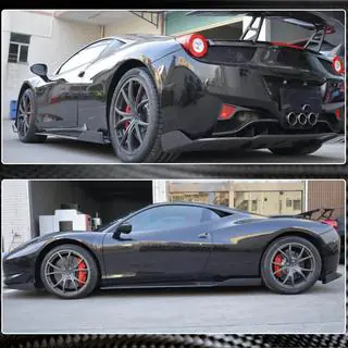 Praguri Laterale (2011-2013, Carbon) Ferrari 458 Italia 2009-2015 foto 4