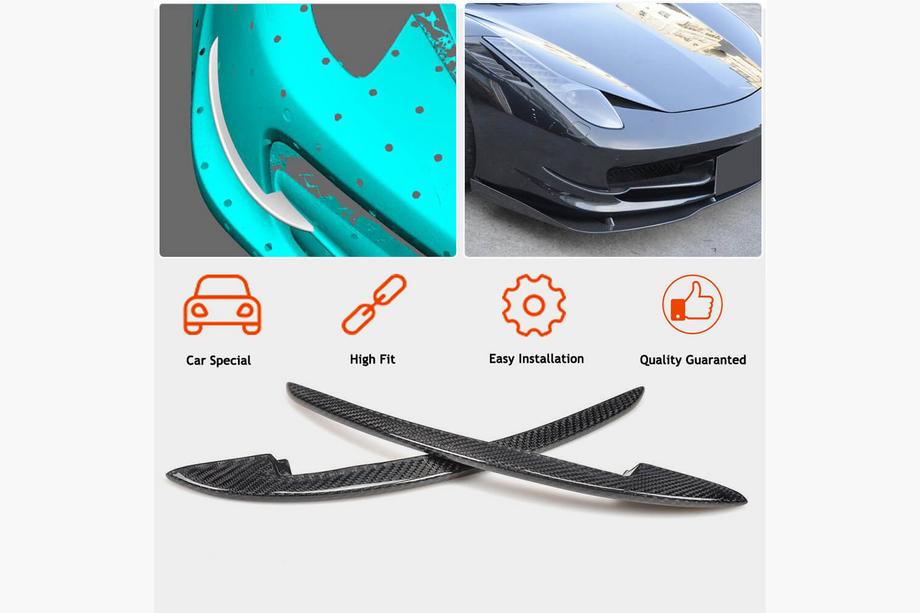 Ferrari 458 Italia 2009-2015 Extensii Bara Fata V2 (2011-2013, Carbon) Foto 2