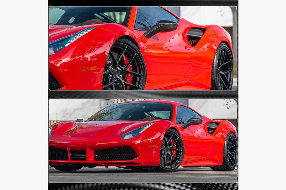 Ferrari 488 GTB 2015-2019 Capace aripi spate carbon (2015-2019) Foto 4