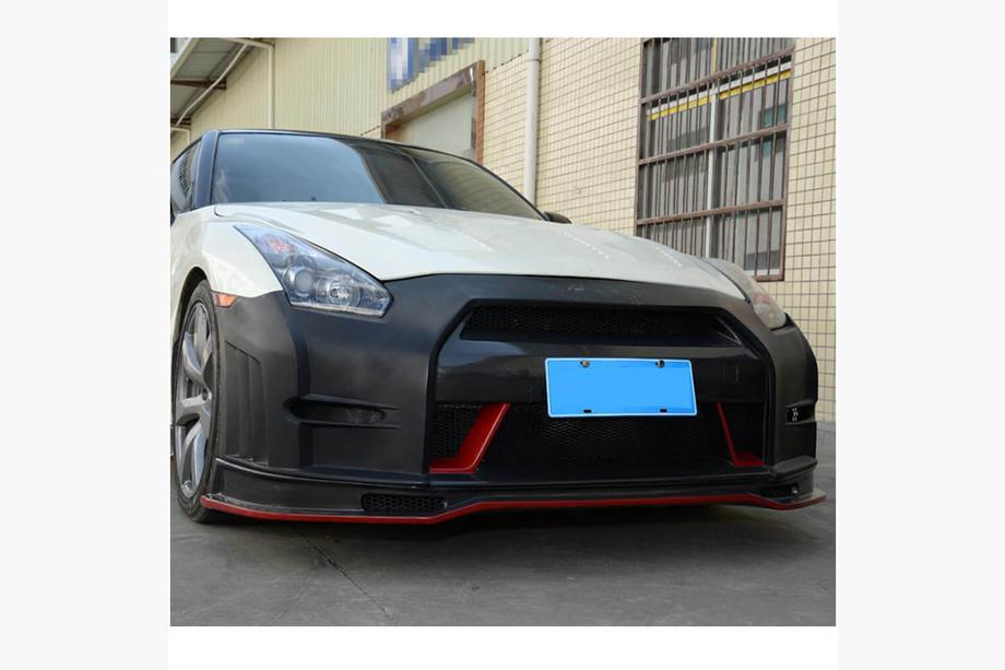 Nissan GT-R 2008-2025 Lip Bara Fata (2009-2015, Carbon) Foto 2