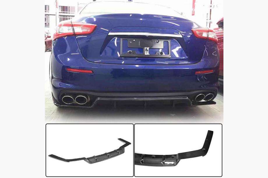 Maserati Ghibli 2013-2023 Difuzor Bara Spate (pentru Base 2018-2020, Carbon) Foto 1