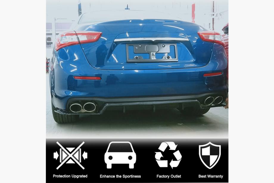 Maserati Ghibli 2013-2023 Difuzor Bara Spate (pentru Base 2018-2020, Carbon) Foto 2