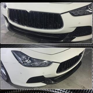 Lip fata V2 pentru bara Base/S/S Q4 2013-2017 Carbon Maserati Ghibli 2013-2023 foto 3
