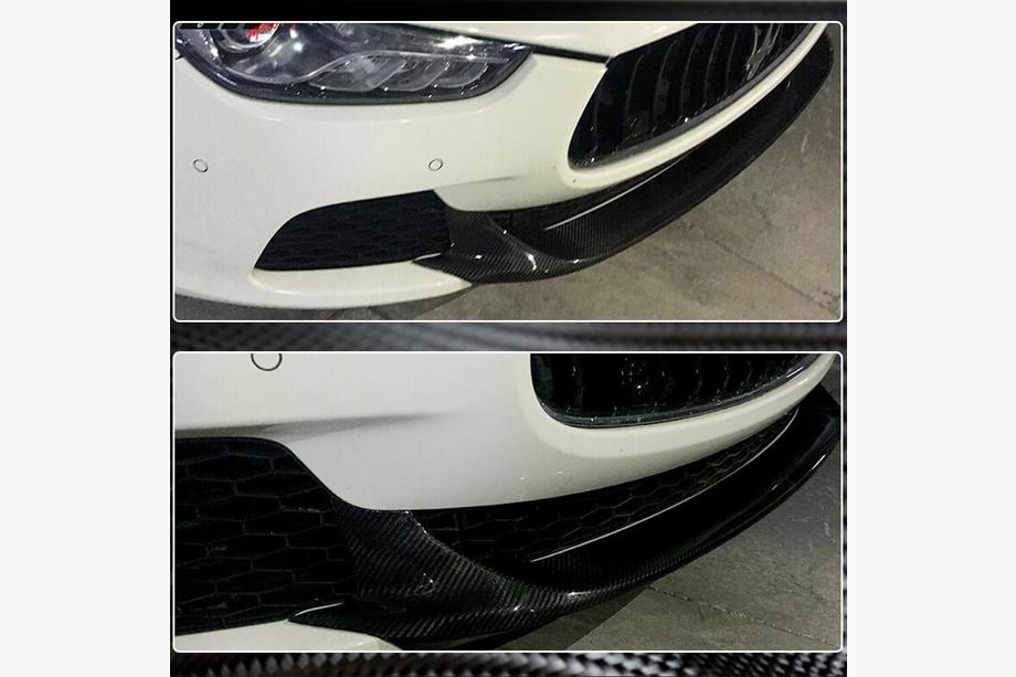 Maserati Ghibli 2013-2023 Lip fata V2 pentru bara Base/S/S Q4 2013-2017 Carbon Foto 6