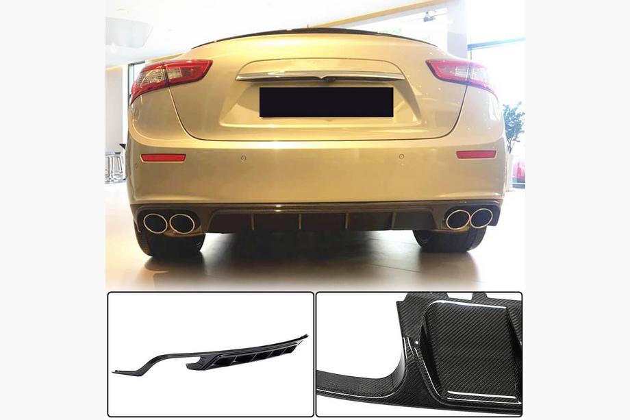 Maserati Ghibli 2013-2023 Difuzor bara spate (Base/S/S Q4 2013-2017, Carbon) Foto 1