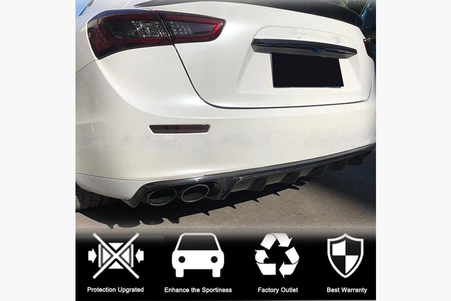Maserati Ghibli 2013-2023 Difuzor bara spate (Base/S/S Q4 2013-2017, Carbon) Foto 2