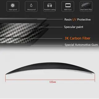 Spoiler spate (Cabriolet, 2011-2013, Carbon) foto 4