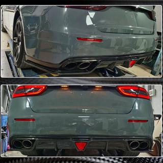 Difuzor Bara Spate V1 pentru S/S Q4 2017-2020 Carbon Maserati Quattroporte 2013-2023 foto 4