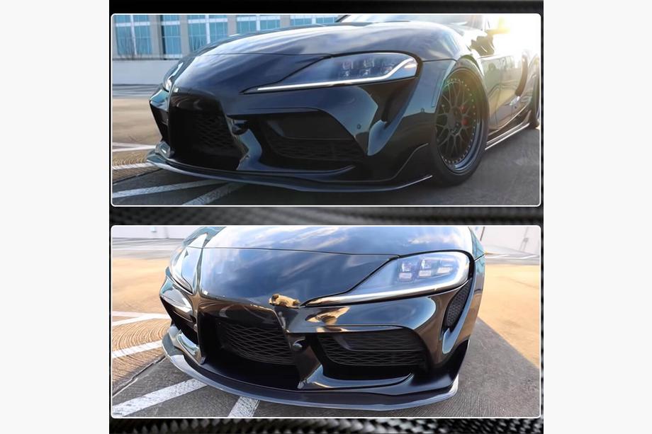 Toyota Supra 2019- Prelungire bara fata Lip V1 (Carbon) Foto 6