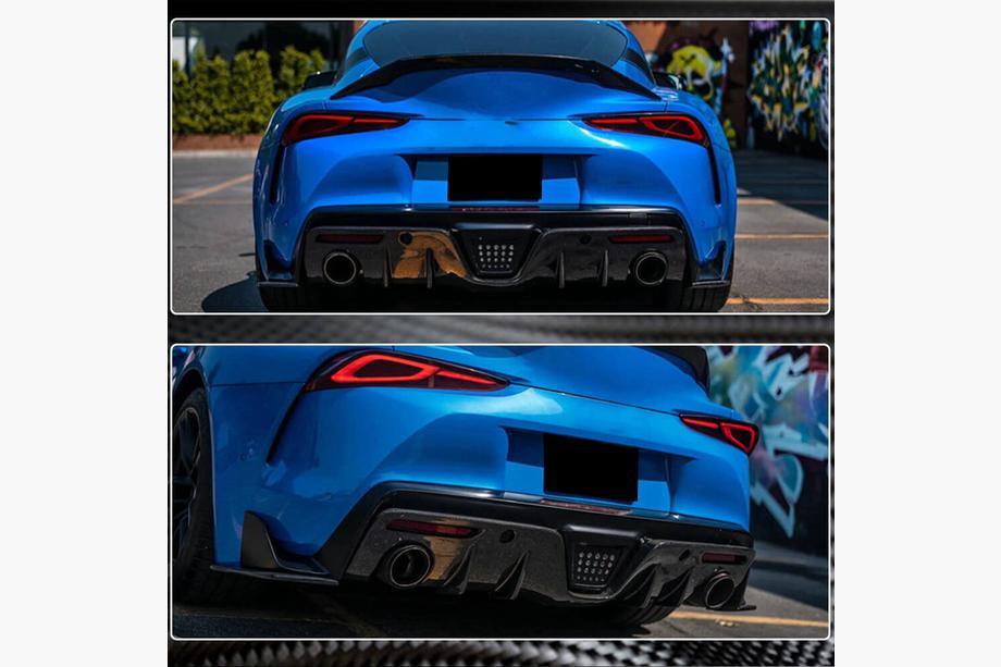Toyota Supra 2019- Difuzor Bara Spate V1 (Carbon) Foto 3