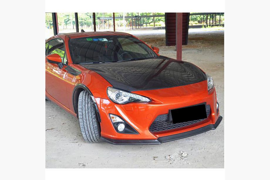 Toyota GT86 2011- Prelungire bara fata Lip V1 (Carbon) Foto 3