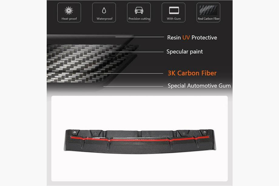 Subaru BRZ 2021- Difuzor Bara Spate V2 (2021-2023, Carbon) Foto 3