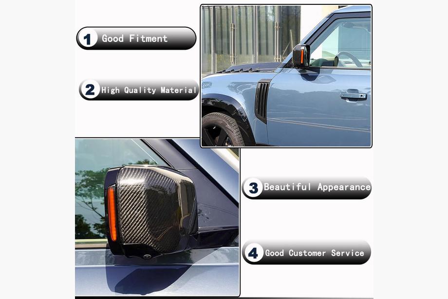 Land Rover Defender 2019- Capace Oglinzi (Carbon) Foto 3